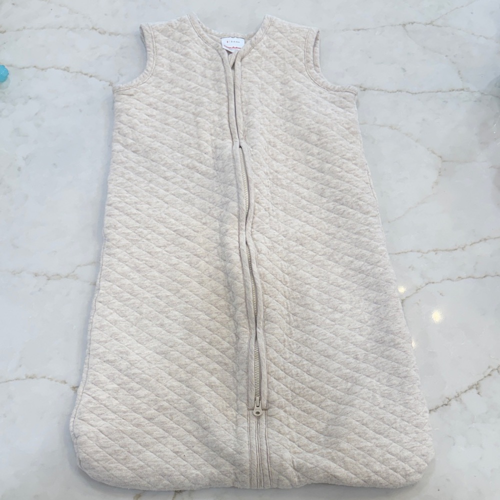 Hanna Andersson Quilted Baby Sleep Sack in oat color